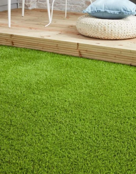 Close up of artificial grass.